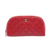 Chanel Vintage Pre-owned Laeder chanel-vskor Red, Dam