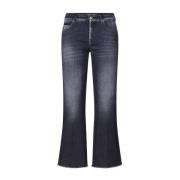 Cambio Francesca Straight Leg Jeans Blue, Dam