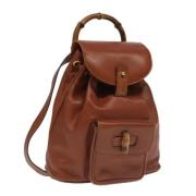 Gucci Vintage Pre-owned Laeder ryggsckar Brown, Dam