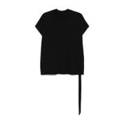 Rick Owens Svart T-shirt i bomullsjersey Black, Herr