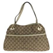 Gucci Vintage Pre-owned Canvas gucci-vskor Brown, Dam