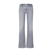 Cambio Klassiska Straight Leg Jeans Gray, Dam