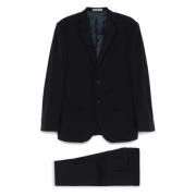 Corneliani Stretch ullkostym Drop 7 Black, Herr