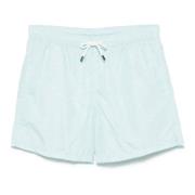 Fedeli Polyester Badshorts med Elastiskt Bälte Green, Herr