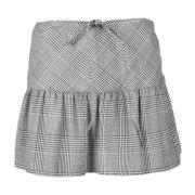 Alessandra Rich Elegant Ull Gonna Kjol Gray, Dam