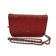 Chanel Vintage Pre-owned Laeder chanel-vskor Red, Dam