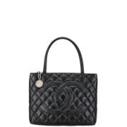 Chanel Vintage Pre-owned Laeder totevskor Black, Dam