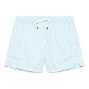 Fedeli Polyester Badshorts med Elastiskt Bälte Green, Herr