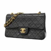 Chanel Vintage Pre-owned Laeder axelremsvskor Black, Dam