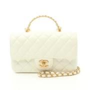 Chanel Vintage Pre-owned Laeder chanel-vskor White, Dam