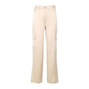 Michael Kors Wide Trousers Beige, Dam