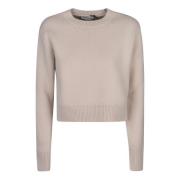 Lanvin Neutral Stickad Jumper Beige, Dam