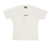 Disclaimer Logo Tee Vit Oversize Passform Bomull White, Herr