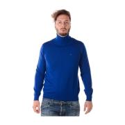 Emporio Armani Stilren Stickad Pullover Tröja Blue, Herr