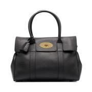 Mulberry Svart Tote Bayswater Läder Väska Black, Dam