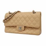 Chanel Vintage Pre-owned Laeder chanel-vskor Beige, Dam