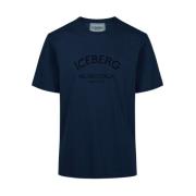 Iceberg Grundläggande Blå T-shirt Blue, Herr