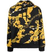 Versace Jeans Couture Svart Aw23 Herr Hoodie Black, Herr