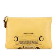 Chanel Vintage Pre-owned Laeder kuvertvskor Yellow, Dam