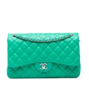 Chanel Vintage Pre-owned Laeder chanel-vskor Green, Dam