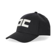 Elisabetta Franchi Svart Baseballkeps med Broderad Logotyp Black, Dam