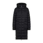 Moncler Svart Sedan Jacka Black, Dam