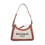 Balmain Snygg Beige Crossbody Väska Beige, Dam