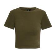 Entire Studios T-shirt Micro Waffle Green, Dam