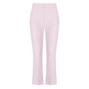 Elisabetta Franchi Rosa Cropped Flare Byxor Pink, Dam