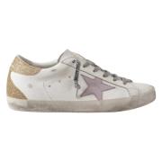 Golden Goose Vintage Star Sneakers med glitterhäl White, Dam