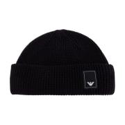 Emporio Armani Keps med logopatch Black, Herr