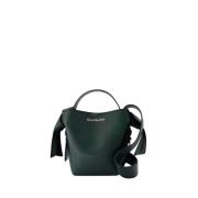 Acne Studios Grön läder Crossbody väska Green, Herr