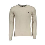 U.s. Polo Assn. Beige Ull Herr Pullover Tröja Beige, Herr