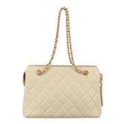 Chanel Vintage Pre-owned Laeder handvskor Beige, Dam