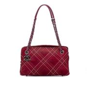 Chanel Vintage Pre-owned Mocka chanel-vskor Red, Dam