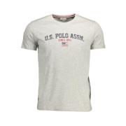 U.s. Polo Assn. Grå Bomull Herr T-shirt Gray, Herr