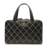 Chanel Vintage Pre-owned Laeder handvskor Black, Dam