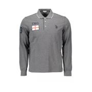 U.s. Polo Assn. Gr Bomull Polotrja fr Mn Gray, Herr