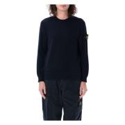 Stone Island Klassisk Crewneck Sweatshirt Blue, Herr