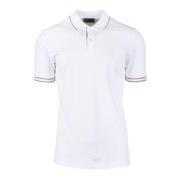 Ferrante Bomull Elastan Polo Tröja White, Herr