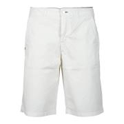 Daniele Alessandrini Bomull Bermuda Shorts White, Herr