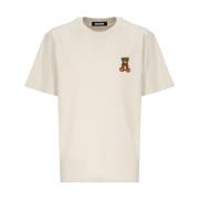 Barrow Ivory T-shirt med kontrasterande tryck Beige, Herr