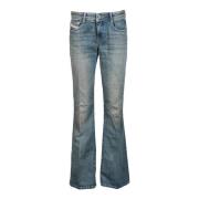 Diesel Bomullsblandning Stretch Jeans Blue, Dam