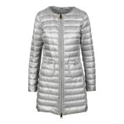 Herno Lättviktig Nylon Pufferjacka Gray, Dam