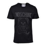 Moschino Tshirt Black, Herr