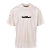 Bonsai Bomull T-shirt med unik design Beige, Herr