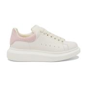 Alexander McQueen Vita Sneakers med Kontrasterande Häl White, Dam