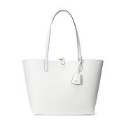 Ralph Lauren Vändbar Merrimack Tote Väska White, Dam