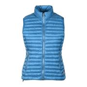 Colmar Puffer Vest med Nylon Skal Blue, Dam