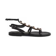 Emanuelle Vee Lädersandal Black, Dam